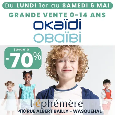 Une braderie de vêtements Okaïdi et Obaïbi à Wasquehal