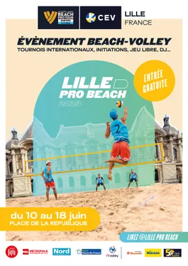 Un événement international de beach-volley à Lille