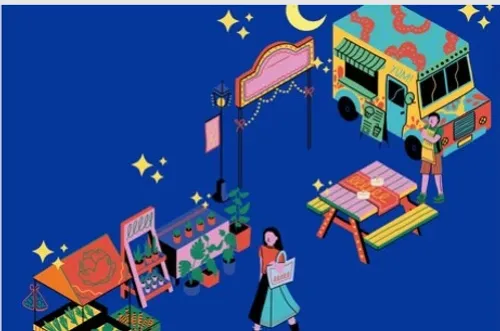 Des marchés nocturnes à Marcq-en-Barœul