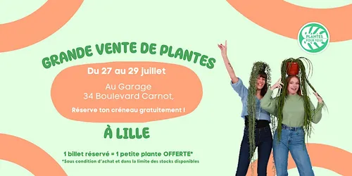 Nouvelle vente de plantes à Lille