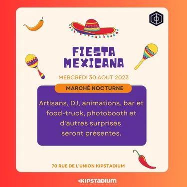 Un marché nocturne au Kipstadium