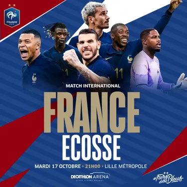 Un match de l'Equipe de France de football au stade Pierre Mauroy
