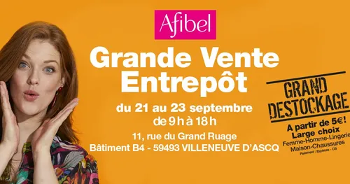 Grand destockage de vêtements chez Afibel