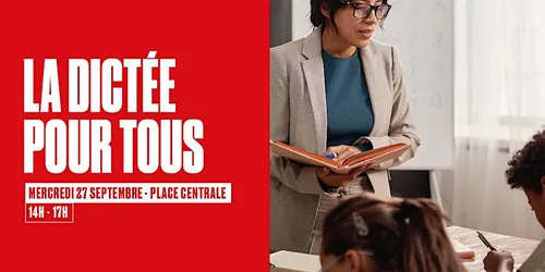 Une grande dictée animée par Gérémy Credeville à Euralille