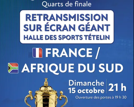 Rugby : le match France-Afrique du Sud sur écran géant à Arras