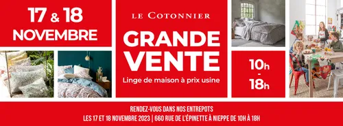 Une vente d'usine de linges de maison à Nieppe