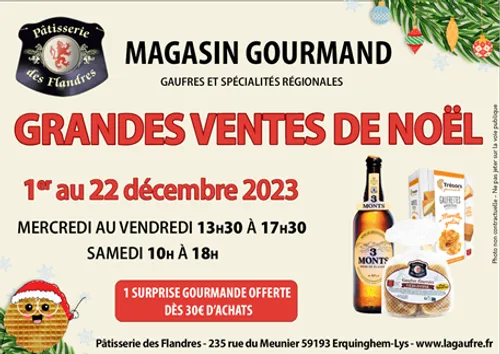 La pâtisserie des Flandres destocke pour Noël