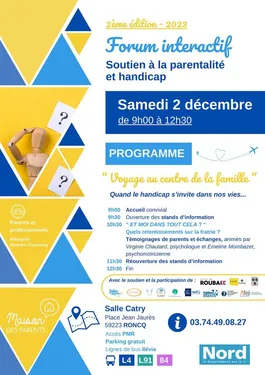 Un forum parentalité et handicap à Roncq