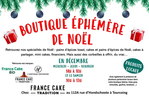 France Cake Tradition ouvre sa boutique éphémère