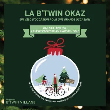 Nouvelle vente de vélos d'occasion au B'Twin Village à Lille