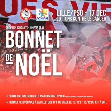 Des bonnets de Noël solidaires avec le LOSC