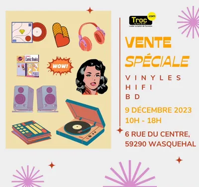 Grande vente de vinyles et BD à Wasquehal