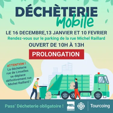 La déchèterie mobile prolongée à Tourcoing