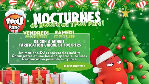 Deux soirées de Noël au TFOU Parc ce week-end