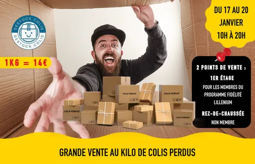 Une vente de colis perdus à Lillenium