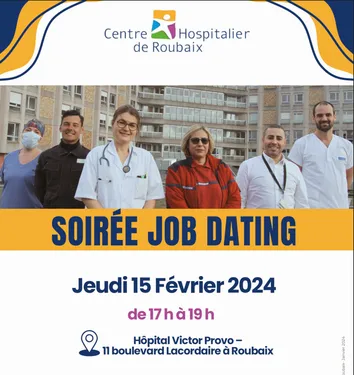 Soirée job dating à l'hôpital de Roubaix ce jeudi