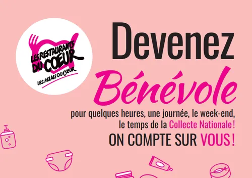 Les restos du cœur ont besoin de bénévoles