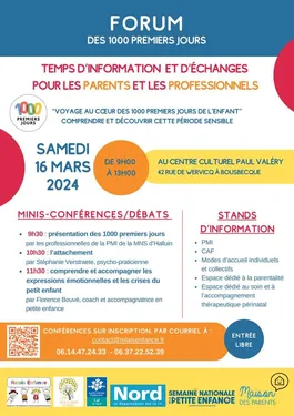 Un forum pour les jeunes et futurs parents à Bousbecque