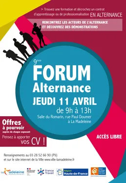 Nouveau forum alternance à La Madeleine ce jeudi