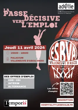 Les sponsors de l'ESBVA recrutent au Palacium ce jeudi