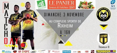 Handball : ASPTT Mulhouse Rixheim - Tremblay II le 3 novembre !