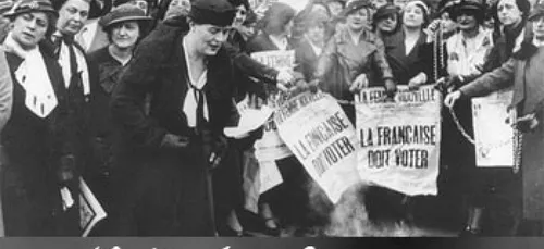 France - CÃ©lÃ©bration du 70e anniversaire du droit de vote des femmes