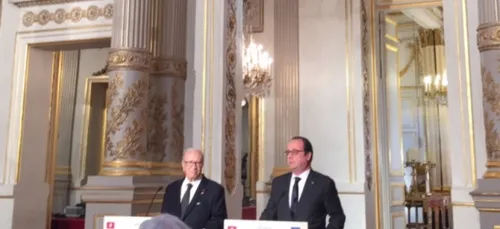 La visite du prÃ©sident tunisien BÃ©ji CaÃ¯d Essebsi en France....