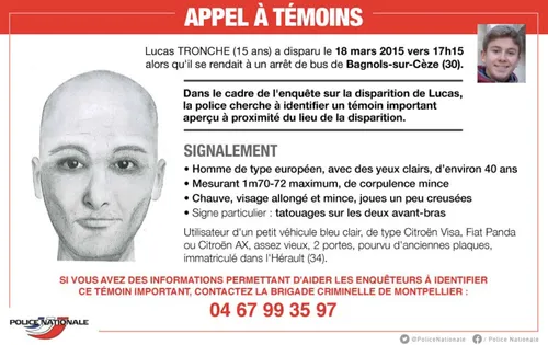 Disparition de Lucas : un nouvel appel à témoins