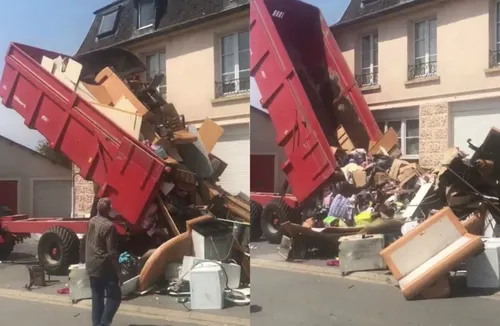 Excédé, il déverse les déchets de ses ex-locataires devant leur...