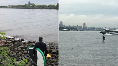 USA : en retard à un rendez-vous, il traverse l'Hudson en paddle......