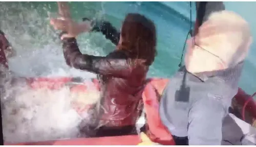 Chute d'une montgolfière pendant Thalassa avec 3 journalistes à son...