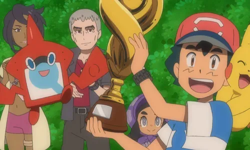 22 ans après le début de la série animée, Sacha a enfin remporté la...