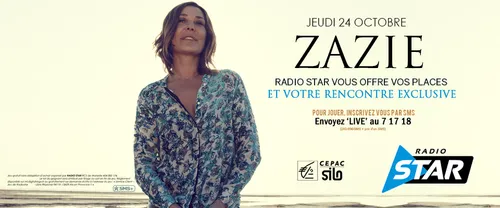 Gagnez votre rencontre avec Zazie