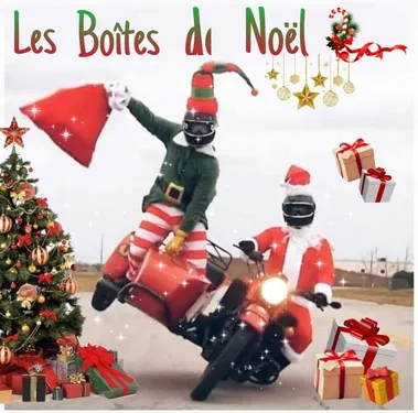 Une parade à moto pour distribuer les boites de Noël des plus démunis