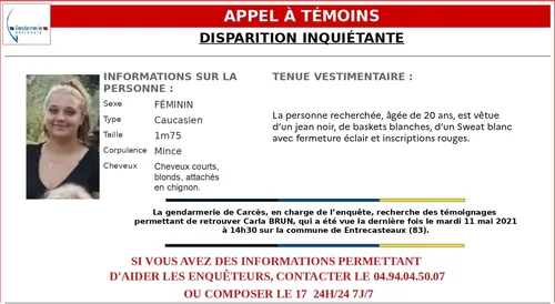 Var : appel à témoins après disparition inquiétante