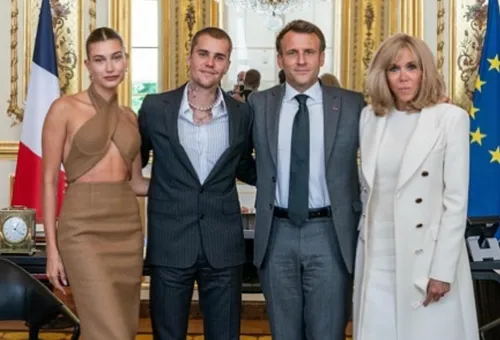 Quand Emmanuel Macron et Justin Bieber se rencontrent