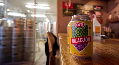 Les Islandais s'arrachent une bière aux petits pois et chou mariné !