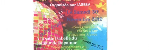SOIREE DISCO ORGANISEE PAR LE CLUB DE FOOTBALL ASBBV