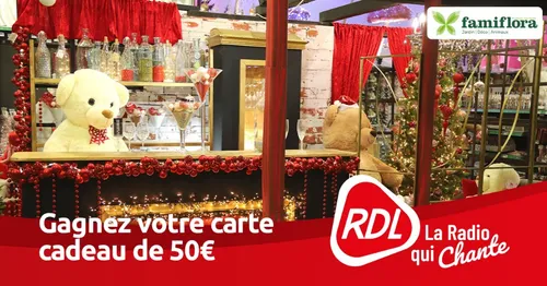 Gagnez 50 euros à dépenser dans les magasins FAMIFLORA !