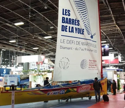 La yole de Martinique présentée au Salon Nautique de Paris