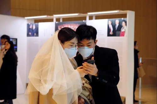 Un mariage en visioconférence en Chine à cause du coronavirus
