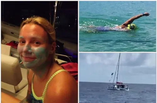 L’américaine Katie Blair a déjà effectué la moitié de son défi à la...