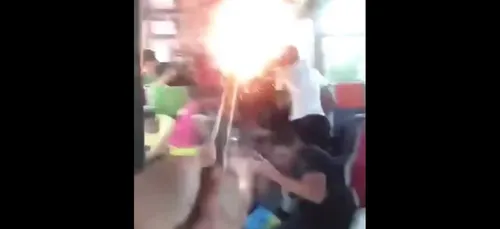 La Courneuve : des jeunes tirent des feux d’artifice dans le RER...