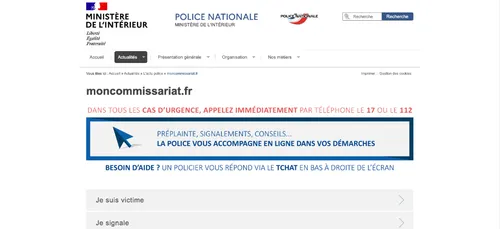 Mon commissariat.fr : lancement de la plateforme numérique de la...