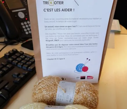 Tricotez pour la bonne cause dans votre train entre l’Oise et Paris