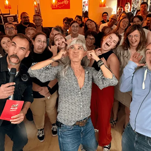 Zazie et les auditeurs du Live Alouette Showcase