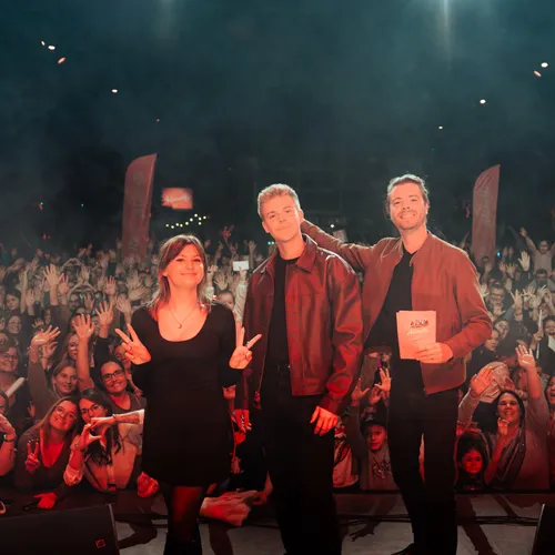 Marine, Charles Doré et Luka sur la scène du Live Alouette Showcase