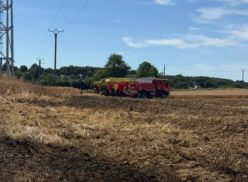 Trois hectares de céréales ont brûlé dans deux incendies différents...