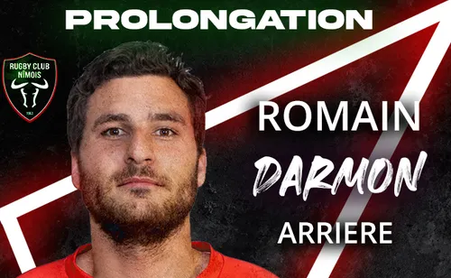 Romain Darmon rempile au Rugby Club Nîmois pour une saison...