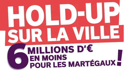 [ Economie ] Hold-up sur la ville : 6 millions d'euros en moins...